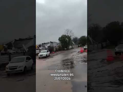 Temporal em Frederico Westphalen-RS (21/07/2026) #alerta #temporal #enchente