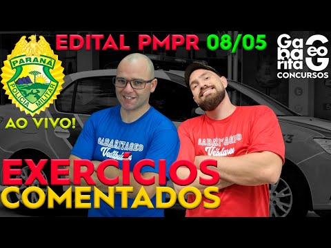 🔴 AO VIVO! 08/05 EXERCÍCIOS COMENTADOS EDITAL PMPR 2020 - GEOGRAFIA E HISTÓRIA