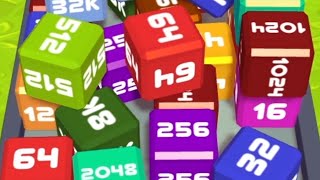 Merge Cube 2048 3D - ASMR Gameplay (Cubes Math, Level Up NumberBlocks Jelly Balls) Inka Kubes 53