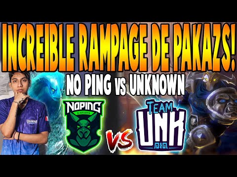 NO PING vs UNKNOWN [BO2] - Increíble RAMPAGE de Pakazs! - Movistar LPG Season 10 DOTA 2