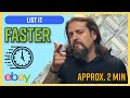 How To List Faster On EBay In 2 Minutes