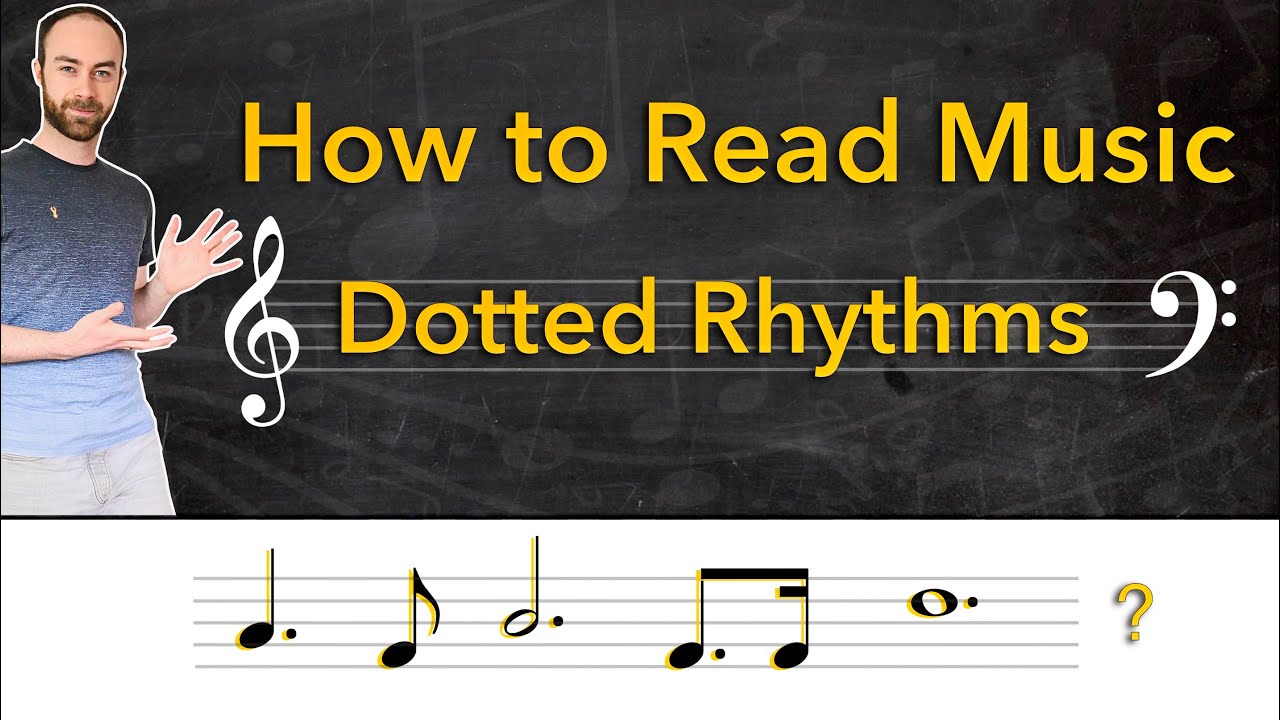 How to Read Music – Dotted Notes (basic rhythms explained!)