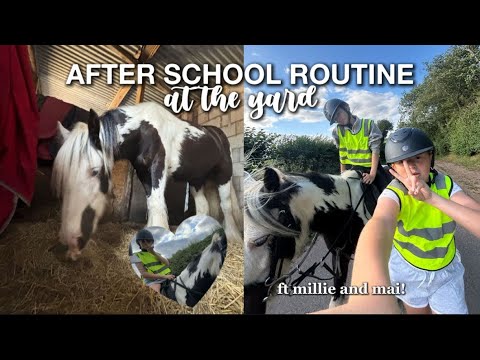 After school routine// At the yard!!! Ft Millie&Mai