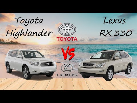 Toyota Highlander 2008 vs Lexus RX 330 || Car Comparison