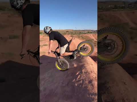 Riding Little Mountain Bike Jumps On Surron!!