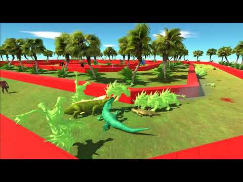 Colored All Units Champion Battle | Animal Revolt Battle Simulator