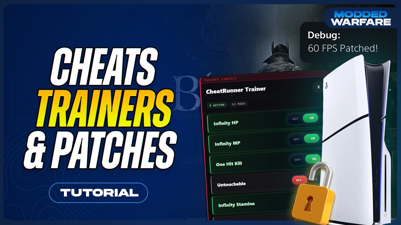 How to use Cheats, Trainers & Patches on your Jailbroken PS5