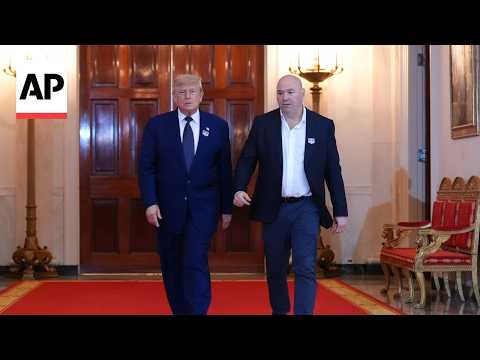 Donald Trump celebrates 80th birthday with UFC show on White House lawn