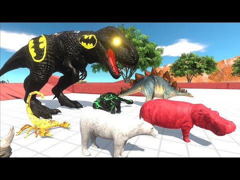 ESCAPE FROM BATMAN T REX - Animal Revolt Battle Simulator