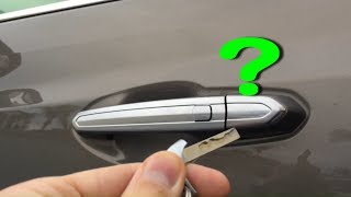 Hidden Key Hole locked door No Remote Detected start car with dead key fob battery XT5