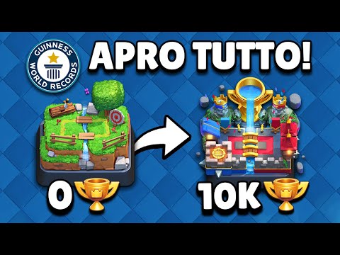 DA 0 a 10000... APRO TUTTE le RICOMPENSE del CAMMINO TROFEI! 🏆 Clash Royale ITA