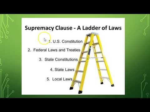What are some examples of Supremacy Clause?
