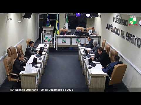 59ª Sessão Ordinária da Câmara Municipal de Campo do Brito em 09/12/2025
