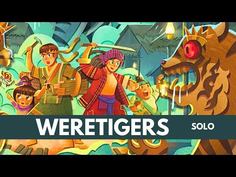 Weretigers | Solo Board Game Tutorial & Playthrough (Sponsored Video)