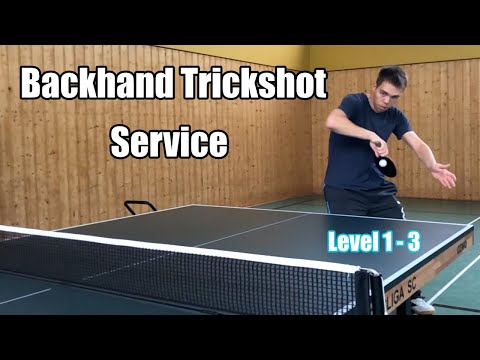 Tischtennis Trickshot Aufschlag | Rückhand Version | Part 1