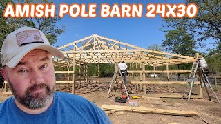 (Day 1) I Hired An Amish Family To Build My Pole Barn