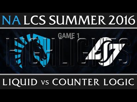 Liquid vs CLG Game 1 Highlights - NA LCS Week 2 Summer 2016 - TL vs CLG G1