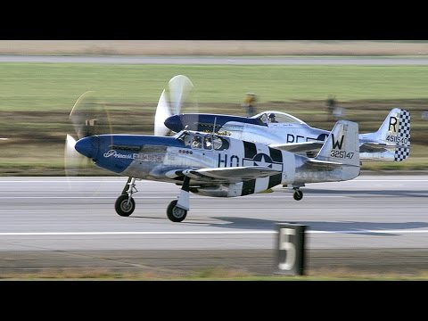 P-51 Mustangs - Merlins and Loops!