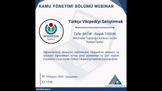 Türkçe Vikipedi'yi Geliştirmek - Wikimedia Topluluğu Kullanıcı Grubu T