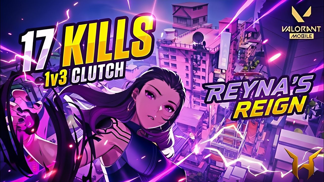 VALORANT MOBILE REYNA GAMEPLAY: 17 KILLS & 1v3 CLUTCH ON SPLIT 🔥 | HeLio #valorantmobile #valorant 