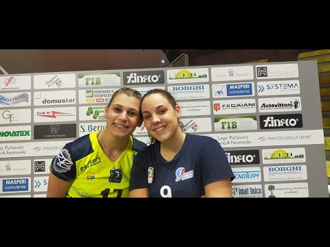 AMICHE CONTRO, TUTTA LA SIMPATIA DI ALICE NARDO E GIULIA PICCHI DOPO LA PARTITA DI CASNATE