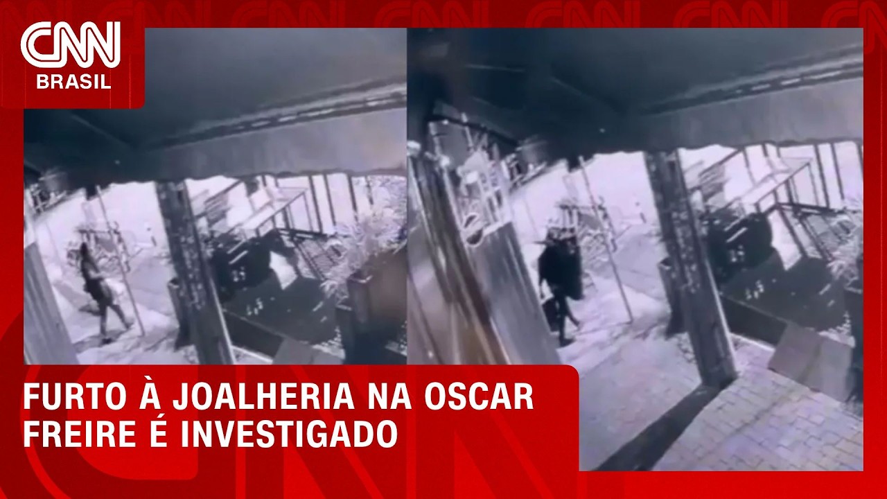 Joalheria é furtada na Oscar Freire; câmeras de segurança registram crime | CNN NOVO DIA