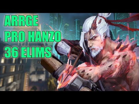 Arrge   HANZO GAMEPLAY 36 ELIMS - PRO OVERWATCH SEASON 23