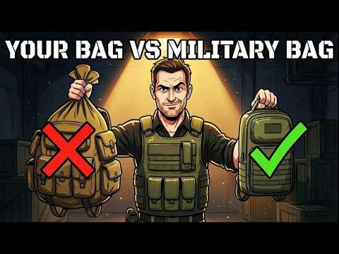 The 12 Item Bug Out Bag the Military Actually Uses ( Most Preppers Get This Completely Wrong )