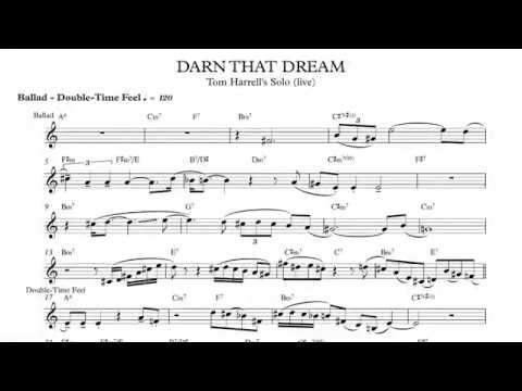 Tom Harrell - Darn That Dream (solo transcription)