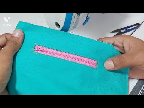 how to sew a buttonhole pocket with a closure or zipper very easily.