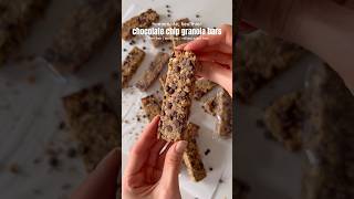 homemade chocolate chip granola bars #shorts