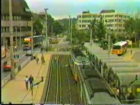 Stuttgart 1988: Mischbetrieb Stadtbahn / Straßenbahn