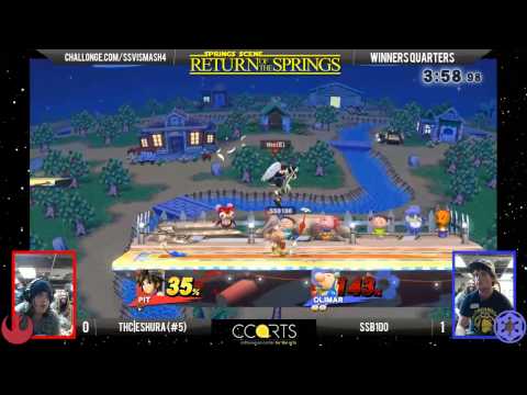 SSVI - THC.Eshura (Pit) Vs. SSB100 (Olimar) WR4 - Smash 4