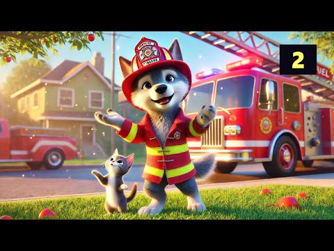 Pompierul Florinel 🚒 - Nino Nino!  Ep. 2: Salvează Pisicuța | Cântec Animat pentru Copii