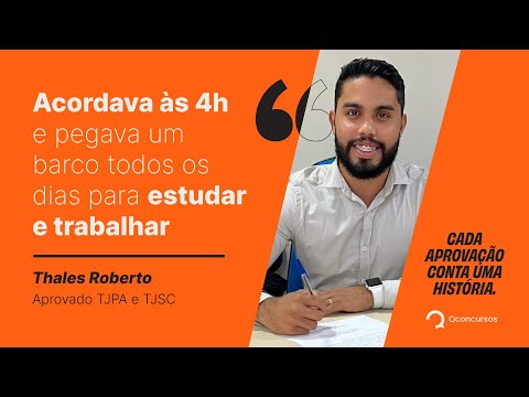 Persistência e Sucesso: jornada de Thales Roberto nos Concursos