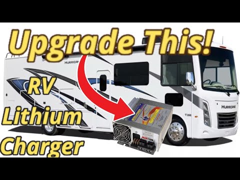 RV Lithium Converter Charger Upgrade On A Class A Motorhome 2018 Thor Hurricane 34J