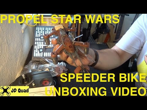 Propel Star Wars 74-Z Speeder Bike Quadcopter Drone Unboxing Video