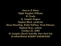 Mass in G Minor - Credo - Ralph Vaughan Williams - St. Joseph's Singers, Stephen Black, conductor