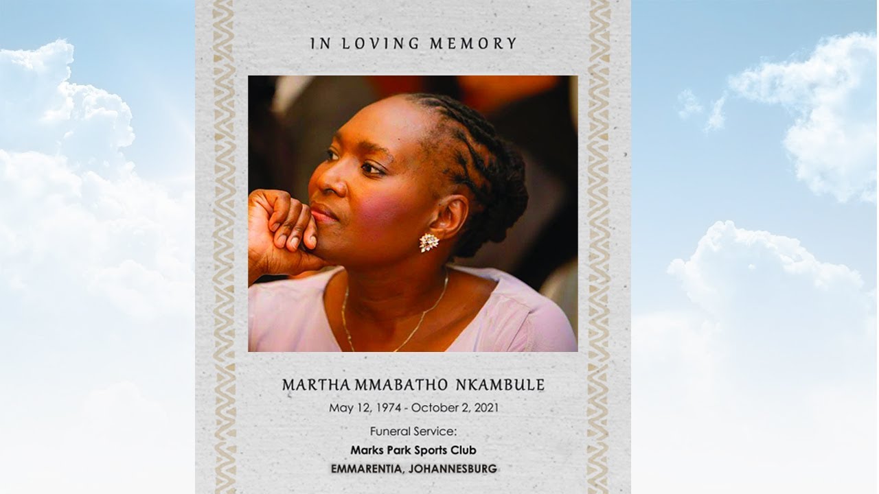 In Loving Memory of Martha Mmabatho Nkambule