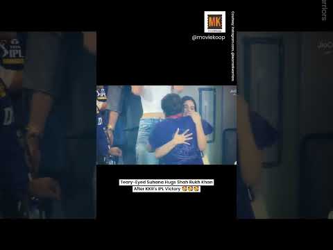 Teary-Eyed Suhana Hugs Shah Rukh Khan After KKR's IPL Victory