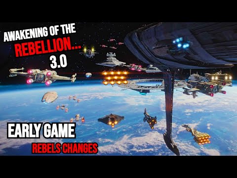 STAR WARS: FIRST LOOK EARLY GAME REBELS CHANGES FOR AOTR 3.0  ( Empire at War AOTR )