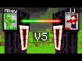 JJ and Mikey Control SCARY ENDERMAN Mind Battle in Minecraft! - Maizen
