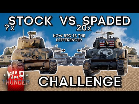 STOCK vs SPADED CHALLENGE - How Big Is The Difference? - WAR THUNDER