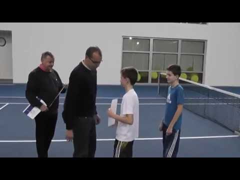 TC EMPIRE Trnava: Finále halových M-SR mladších žiakov, Filip Žilkay - Radovan Michalik 6:3 6:2