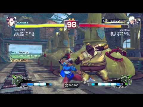 fumi0219 (Chun Li) vs chintora (Rufus) SFAE HD