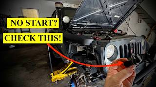 Jeep Wrangler Cranks But Won’t Start? Crankshaft Sensor Location (2007-2011 JK)