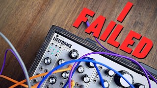 MY MODULAR MISTAKE - I failed at Eurorack, I'm not inspired.