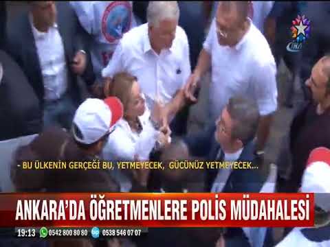 MEB önünde Eğitim İş üyesi öğretmenlere polis müdahalesi Star Tv ana haberde | EĞİTİM İŞ