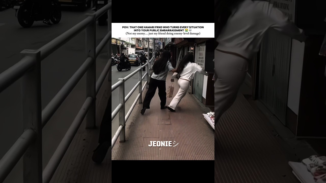 Not my enemy… just my friend doing enemy-level damage 😭😂 #shorts #jeonie
