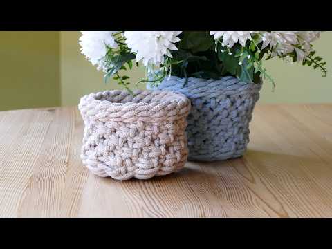 Macrame Designed Basket DIY